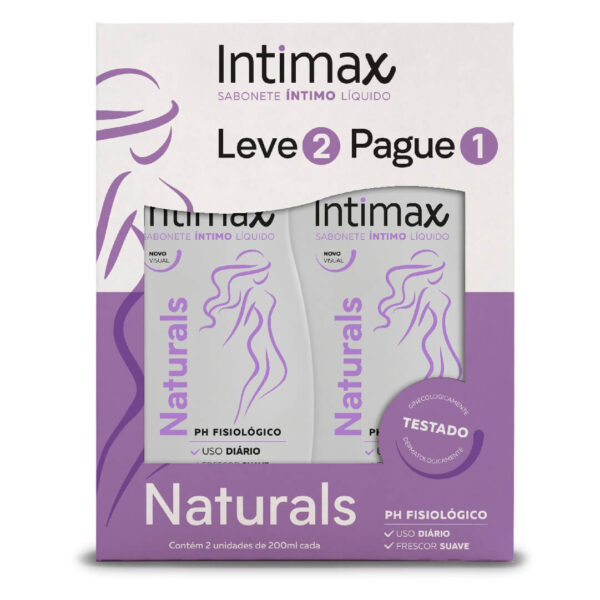 Sabonete Líquido Intimo Intimax Naturals Leve 2 Pague 1 200ml