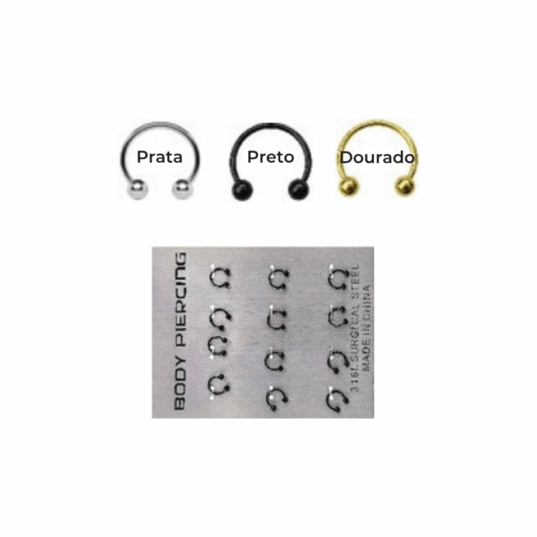 Piercing Sombranc Ferradura c/12