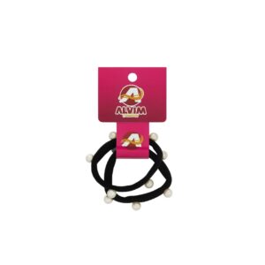Elástico Meia Preto c/ Pérolas c/02