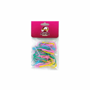 Silicone p/ Cabelo Colorido largo c/50