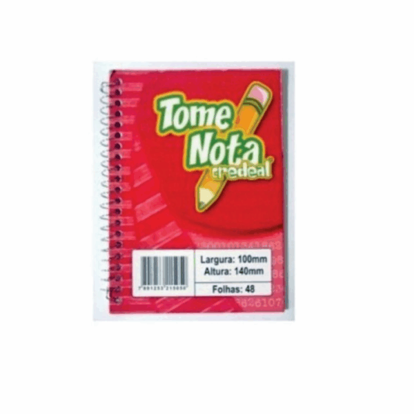 Caderneta Espiral Grande  1/8 48 folhas c/20  Cod.: 7897249545712