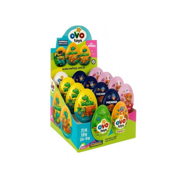 Ovo Surpresa Toys Azul Cod.: 7898717924602  Rosa Cod.: 78987179224596  Dino Cod.: 78987179224589 50unid