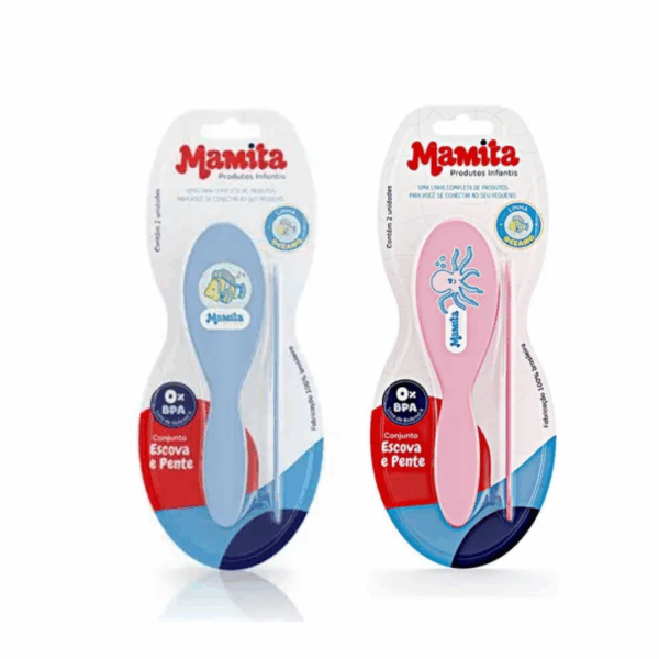 Conjunto Pente Escova Mamita 127