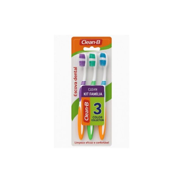 Escova de Dente Clean B Média Lv3 Pg2