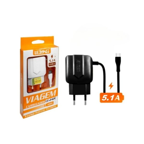 Carregador Lelong  Conector Tipo C