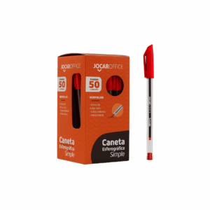 Caneta Esferog Jocar Office Vermelha c/50