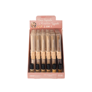 Base Liquida e Corretivo SARAH'S Beauty c/24