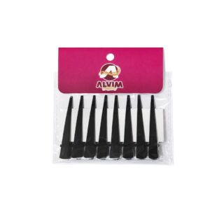 Bico Pato Preto 5,5cm 8pçs