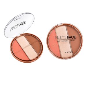 Paleta Multi Face Ilum+Blush+Contor Vivai