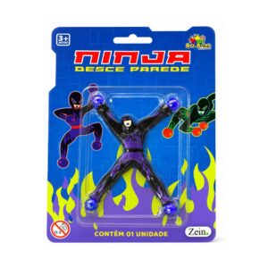 Boneco Ninja Desce Parede que Gruda