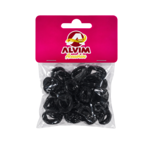 elástico de meia pipoquinha preto