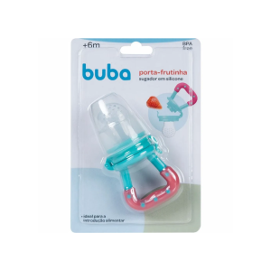100- Porta Frutinha Silicone Buba Rosa 12629 Cod._ 7908103726298