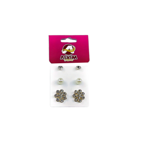 (141) - Brinco Feminino Kit 3 pçs Cod. 74468768376