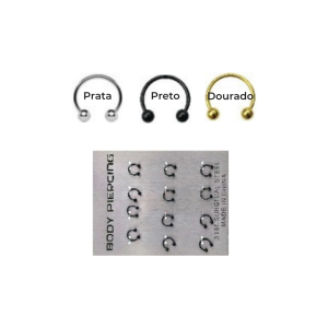 (154) - Piercing Sombranc Ferradura c12