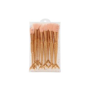 157- Kit De Pincéis Sereia C_ 10 Pçs Cod._ 70341382127