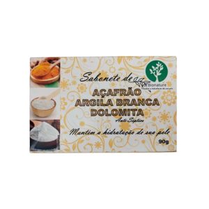 [16] - Sabonete Barra Bionature Acafrão-Argila Branca 90g