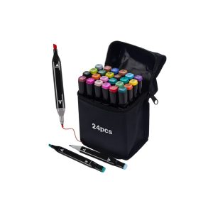 35- Kit 24 Canetinhas Coloridas Touch Bobbie Goods