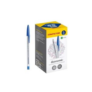 64-Caneta Compactor Economic Azul c_50 Cod._ 7896572013851
