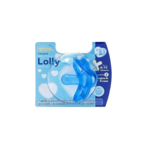 83- Chupeta Lolly Azul Redondo 2 - 6112-01 Cod._ 7896699033466
