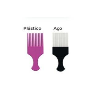 Pente Afro Black Cod Aço 7897169237926