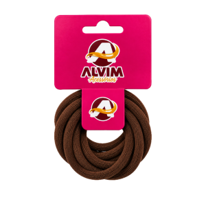 elástico de meia liso marrom